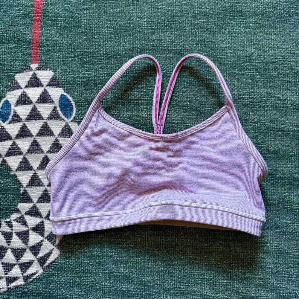 Razor back lululemon sports bra purple / violet